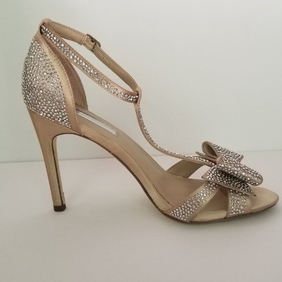 INC International Concept Rhinestone Satin Heels - Picture 3 of 7